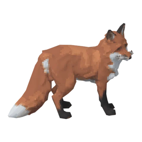 Fox, a model from the game.